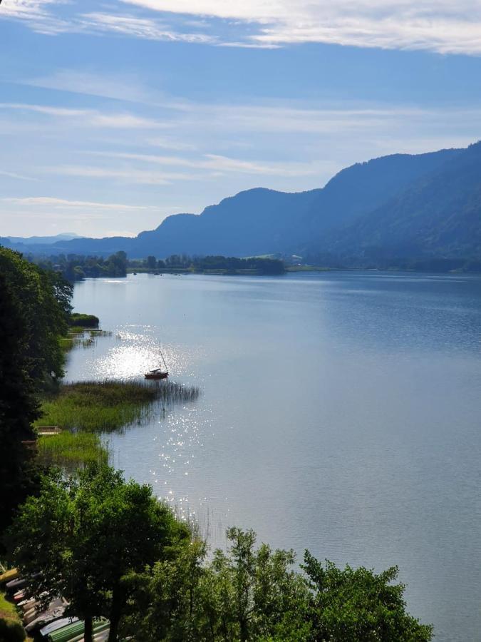 Seeblick Appartement ANNA, Haus Hänsel&Gretel direkt am Ossiachersee mit Hallenbad, Skiarena Gerlitzen Bodensdorf Exterior foto