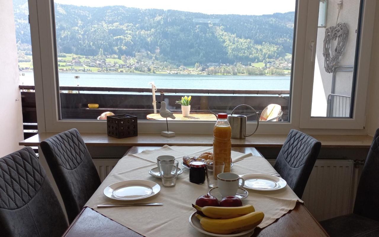 Seeblick Appartement ANNA, Haus Hänsel&Gretel direkt am Ossiachersee mit Hallenbad, Skiarena Gerlitzen Bodensdorf Exterior foto